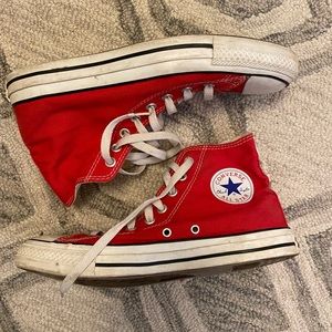 Red Hightop Converse